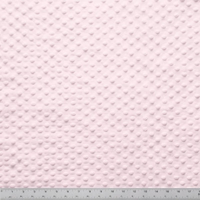 Minky Dots Light Pink 60" Wide Quilt Backing Fabric