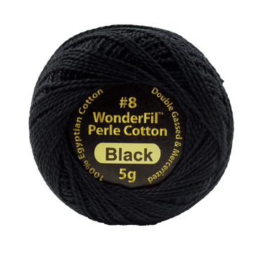 Wonderfil Eleganza Perle Cotton Black 200