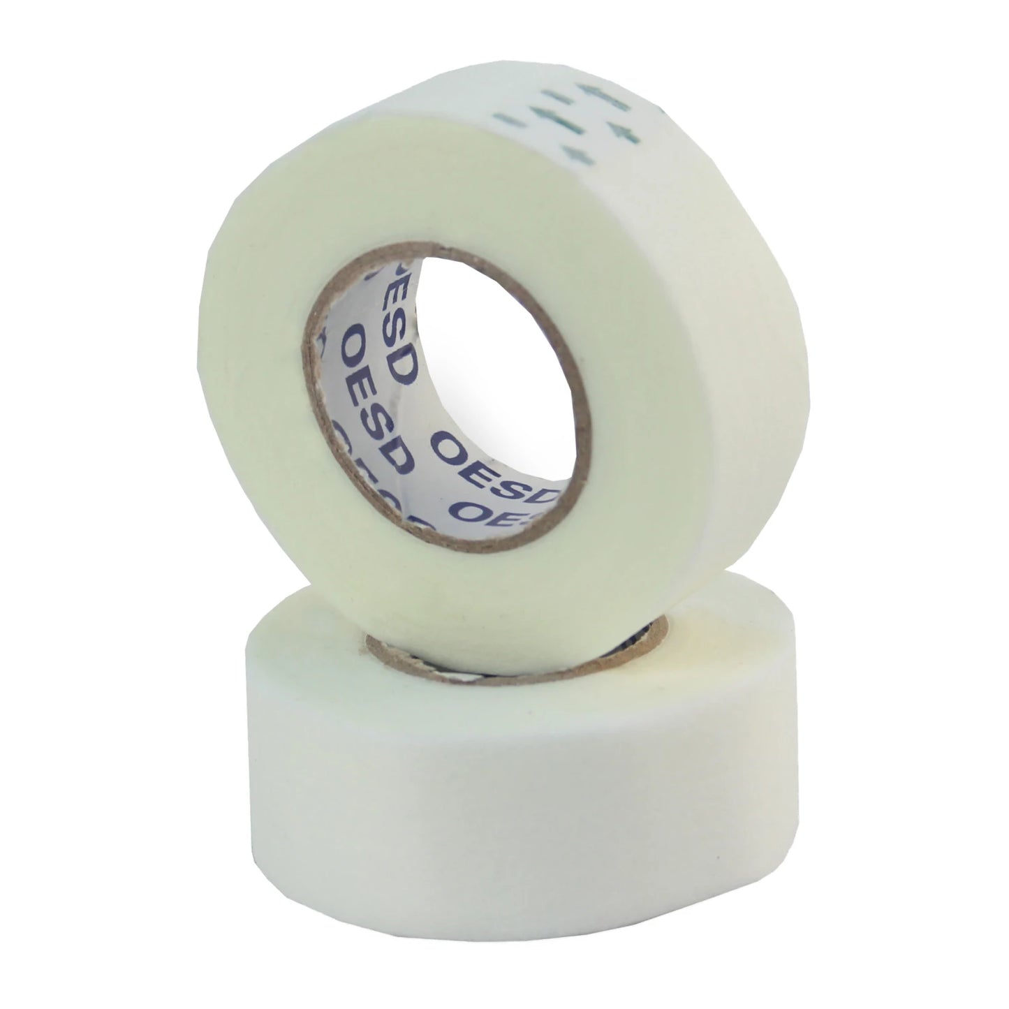 The image shows two rolls of OESD Expert Embroidery Tape Tear Away (3/4in x 10yds); one roll stands upright, the other leans against it. “OESD” is printed inside, ideal for temporary placement in in-the-hoop embroidery projects.
