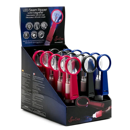 Sew Easy LED Seam Ripper with Magnifier