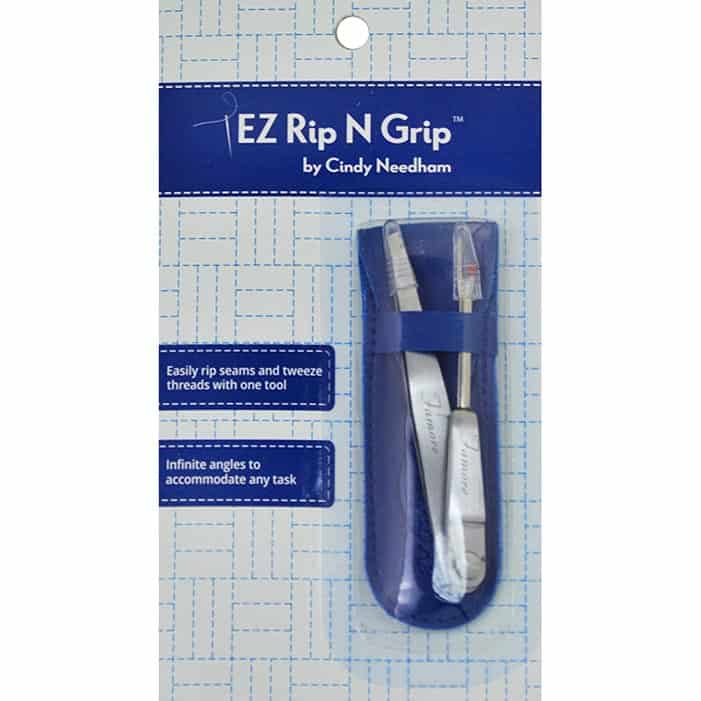 image of EZ Rip N Grip seam ripper inside its packaging