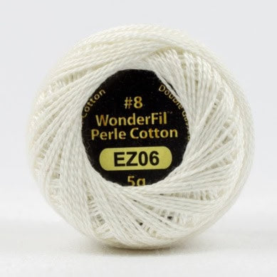 Wonderfil Eleganza Perle Cotton First Snow EZ06