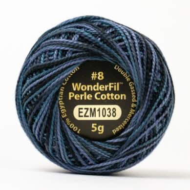 Wonderfil Eleganza Variegated Perle Cotton Nocturnal EZM1038