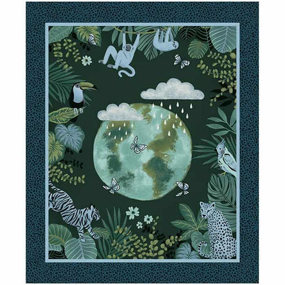 Earth Day Every Day Fabric Panel 36in