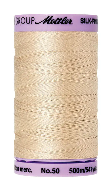 Mettler Cotton Silk Finish 50wt 500m Eggshell