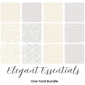Elegant Essentials One Yard Bundle - coordinating quilt fabric bundle