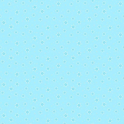 Feelin' Frosty Light Blue Snowflakes Flannel Fabric Yardage