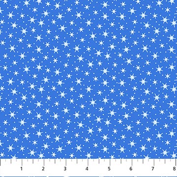 Feelin' Frosty Blue Snowflakes Flannel Fabric Yardage