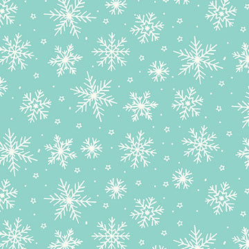The North Pole Aqua Flannel Fabric Yardage - quilt fabric for sewing and quilting projects