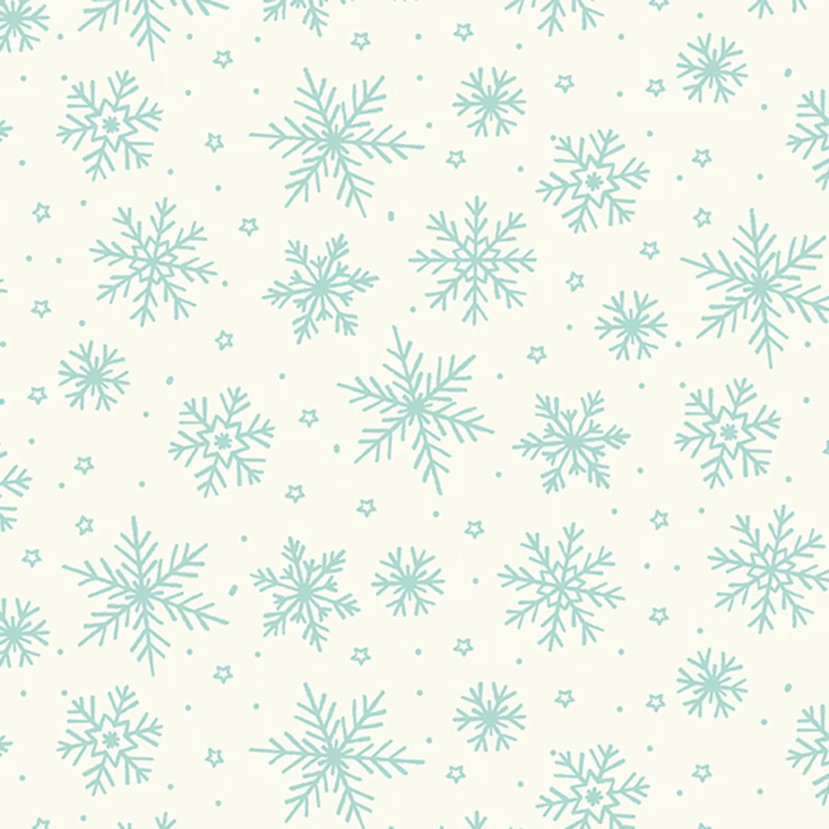 The North Pole White Snowflakes Flannel Fabric Yardage - quilt fabric for sewing and quilting projects
