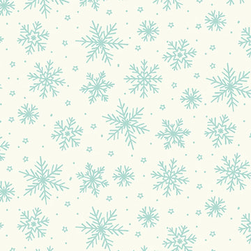 The North Pole White Snowflakes Flannel Fabric Yardage - quilt fabric for sewing and quilting projects