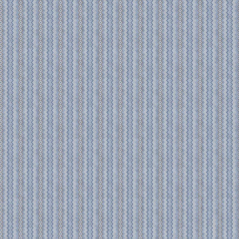 Snow Much Fun Blue Grey Knit Stripe Fabric Yardage