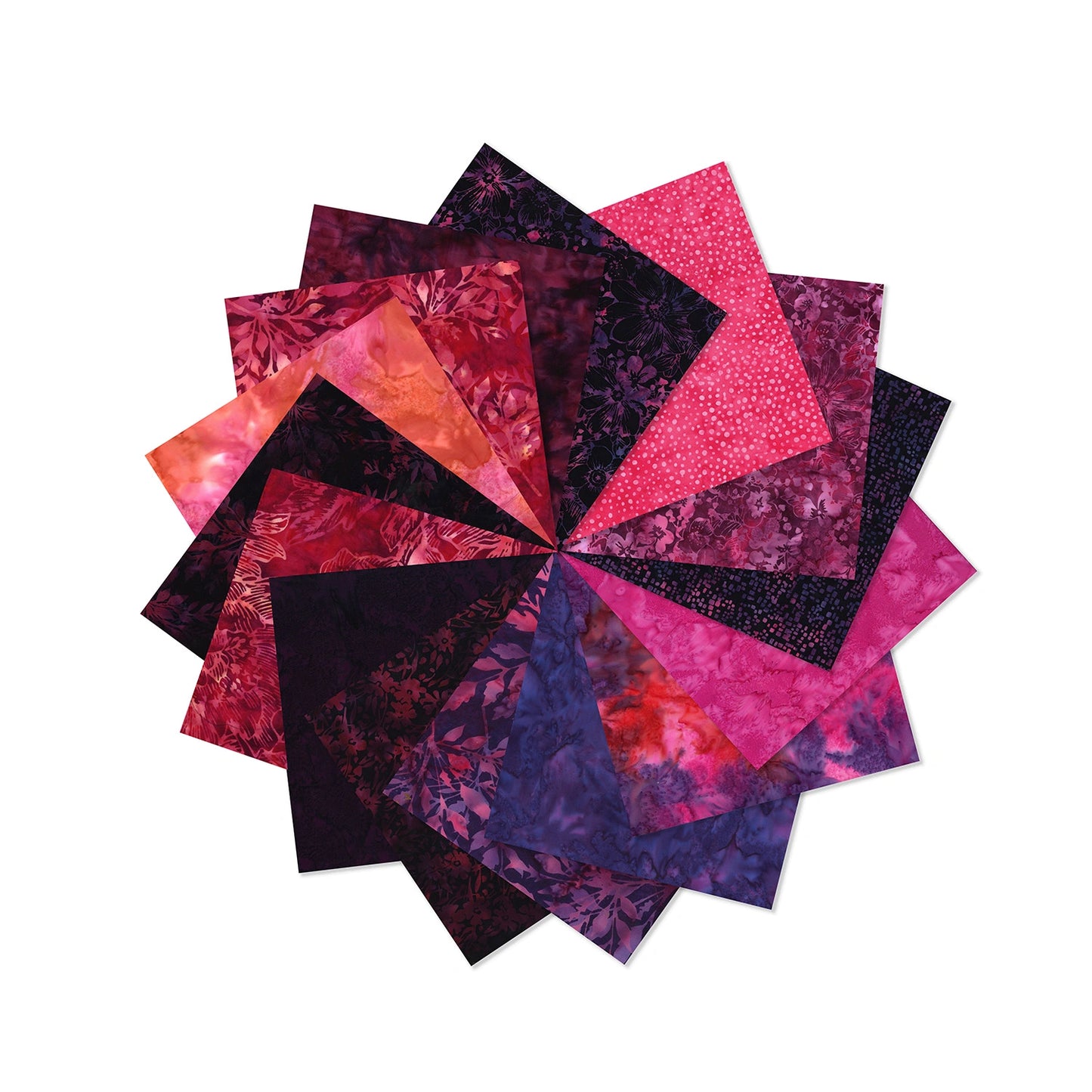 Bali Batiks Pink Fat Quarter Bundle - fat quarter quilt fabric cut