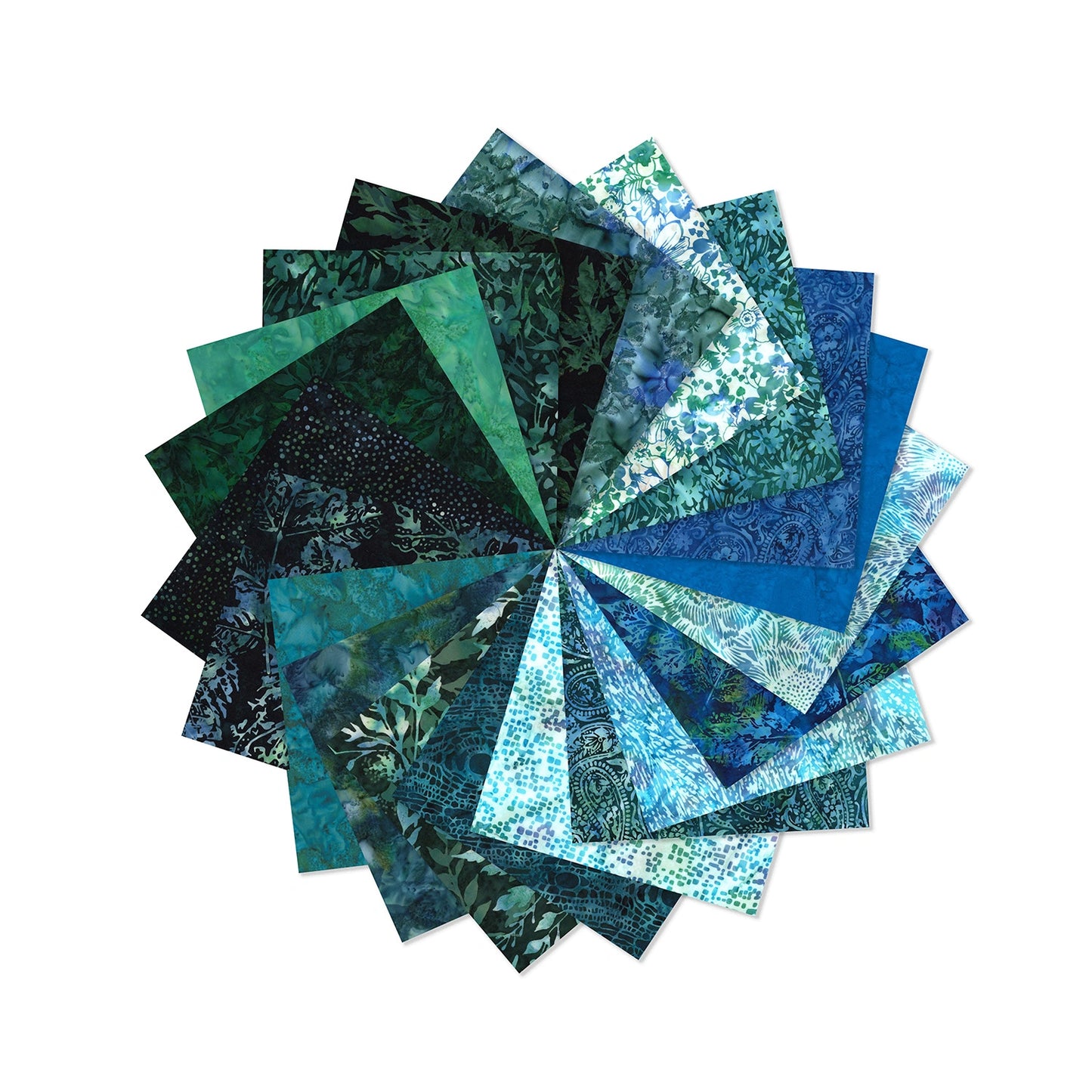 Bali Batiks Earth Fat Quarter Bundle - fat quarter quilt fabric cut