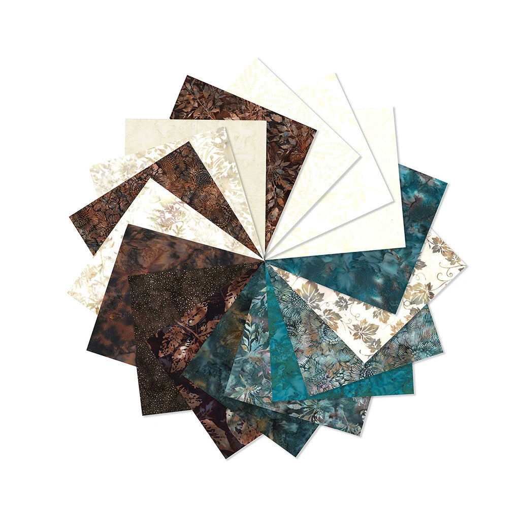 Bali Batiks Bayshore Fat Quarter Bundle - fat quarter quilt fabric cut