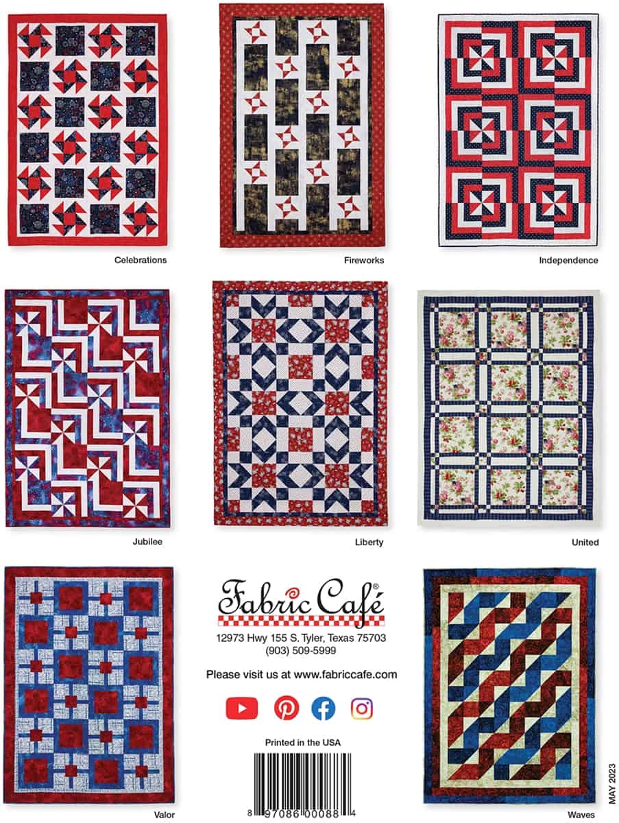 Make it Patriotic With 3-Yard Quilts Back Cover