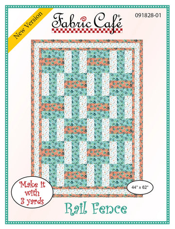 Rail Fence 3 Yard Quilt Pattern - image 1 - quilting pattern with step-by-step instructions