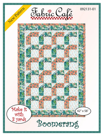 Boomerang 3 Yard Quilt Pattern - image 1 - quilting pattern with step-by-step instructions