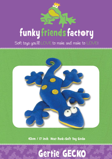 Gertie Gecko Heat Pack Pattern - image 1 - quilting supply from Quilted Joy