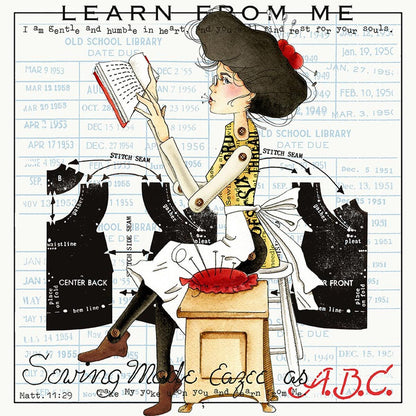 2027 She Who Sews Bountifully Calendar monthly artwork sample