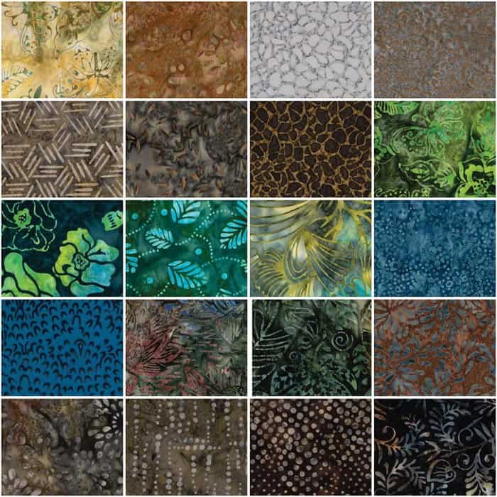 Expressions Batiks Riverbed Fat Quarter Bundle