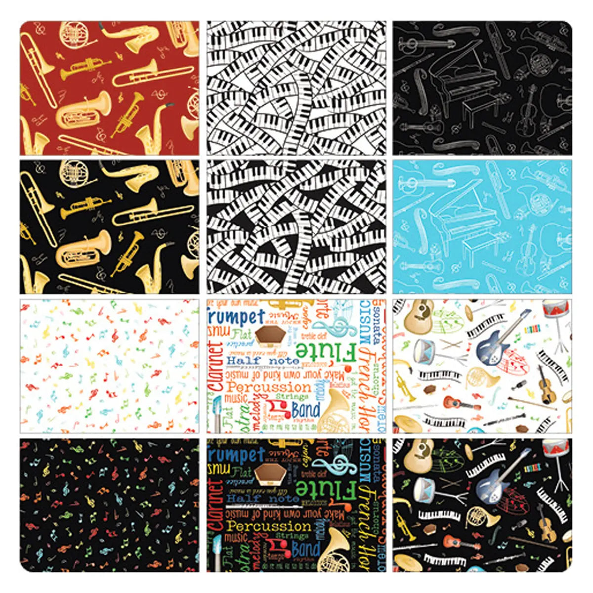 Making Music Fat Quarter Bundle 12pc