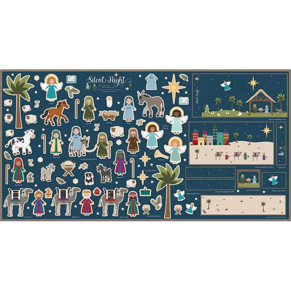 Silent Night Nativity Felt Panel