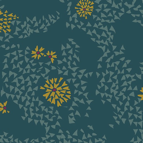 Splendid Fusion Shore Remains Green Fabric Yardage