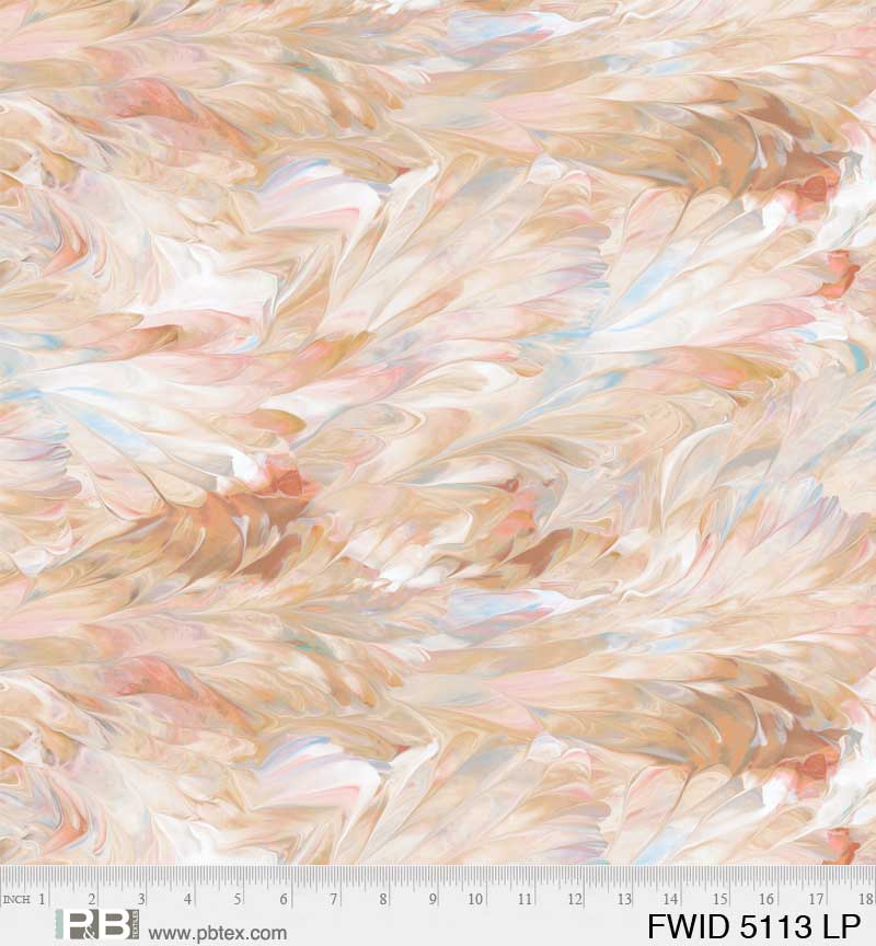 Fluidity Light Peach 108" Wide Quilt Backing Fabric