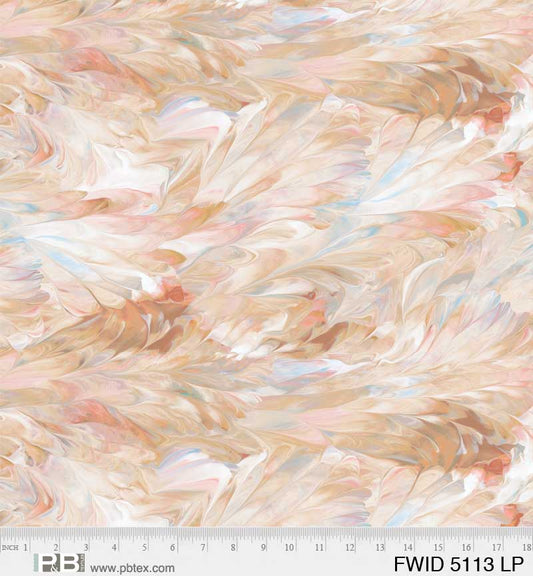 Fluidity Light Peach 108" Wide Quilt Backing Fabric