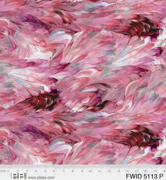 Fluidity Pink 108" Wide Quilt Backing Fabric