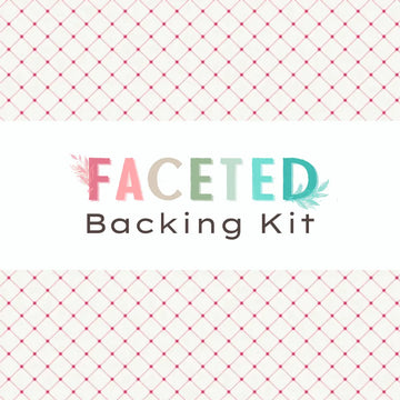 Faceted Backing Kit Pink on White Lattice Embrace
