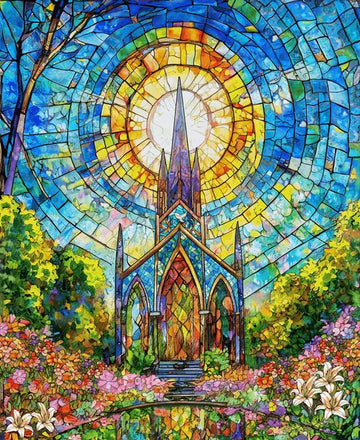 Faith in Full Color Turquoise/Multi Panel