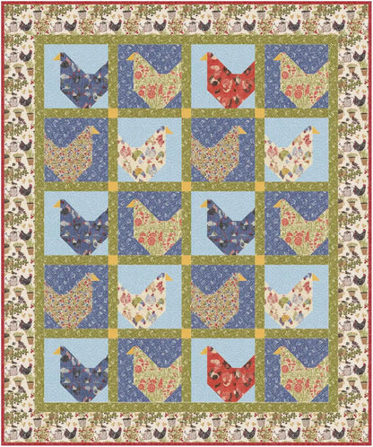 Flock Party Quilt Kit - image 2 - complete quilt kit with fabric and instructions