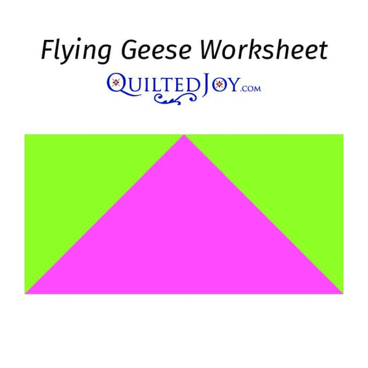 Flying Geese Worksheet