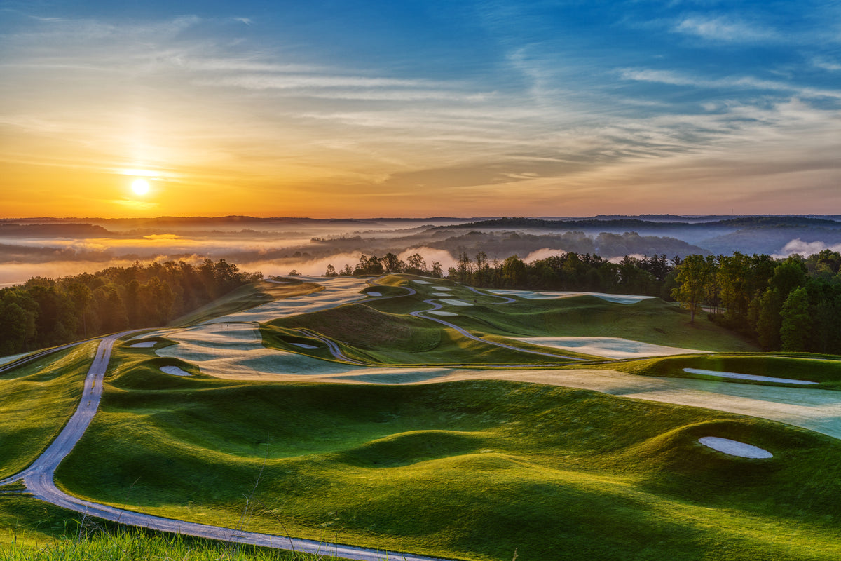 French Lick Resort Pete Dye Hills golf course fairway