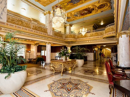 French Lick Resort ornate historic lobby interior