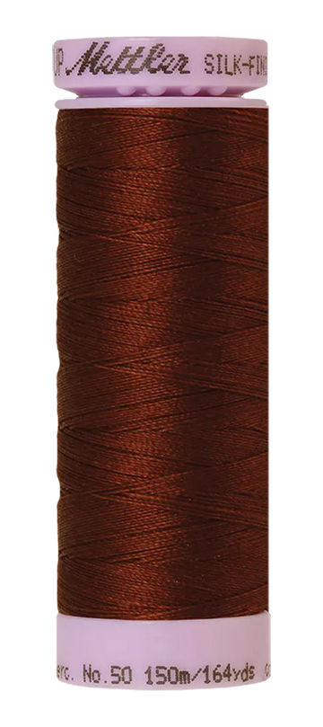 Mettler Cotton Silk Finish 50wt 150m Friar Brown