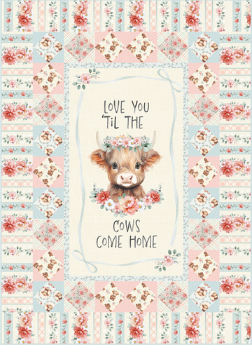 Friendship Cows Quilt Kit - PRESALE - complete quilt kit with fabric and instructions