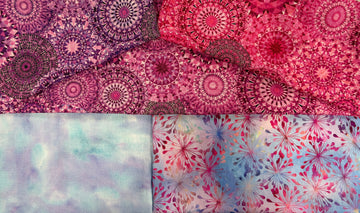 Pink Puffs 3 Yard Quilt Top Bundle by Quilted Joy