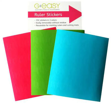 GEasy Ruler Stickers Tropical Brights Palette - image 1 - quilting ruler for precision cutting