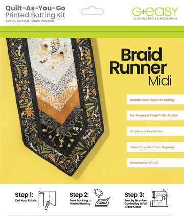 Braid Runner Midi - quilting supply from Quilted Joy