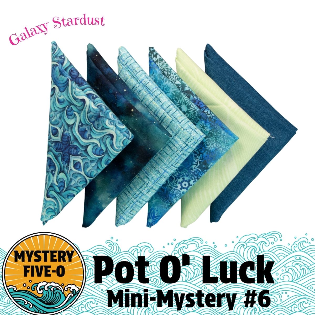 Mystery Five-0 Galaxy Stardust Pot O Luck fat quarter bundle