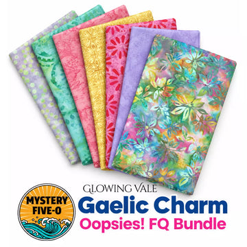Mystery Five-0 Glowing Vale Oopsies fat quarter bundle remnant fabric