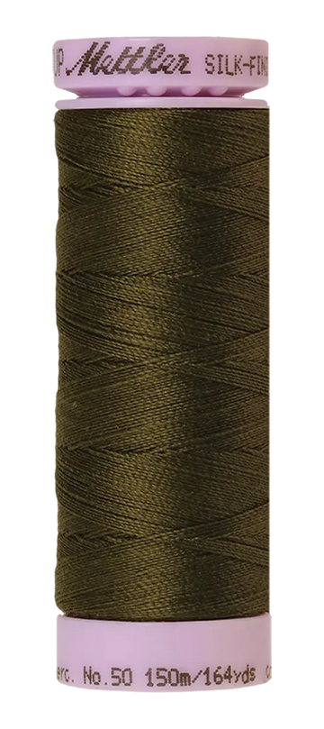Mettler Cotton Silk Finish 50wt 150m Golden Brown