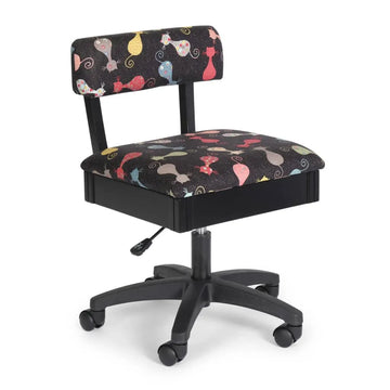 Arrow Hydraulic Black Cat Chair - quilting supply from Quilted Joy