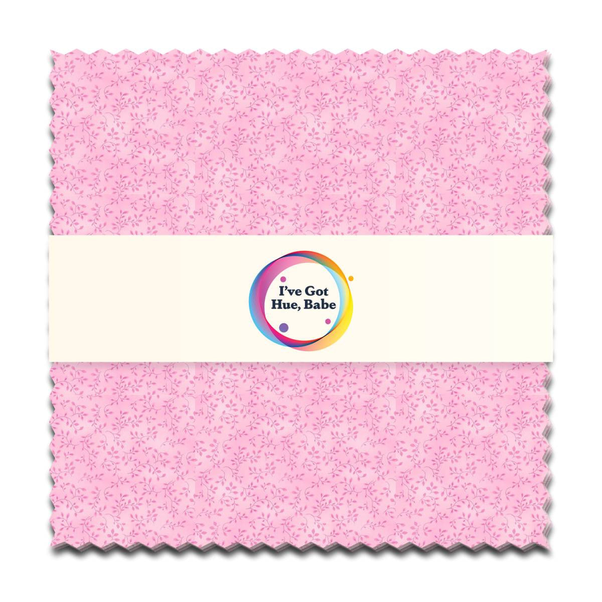 I've Got Hue, Babe Pink Panther 5" Squares - image 1 - quilting supply from Quilted Joy