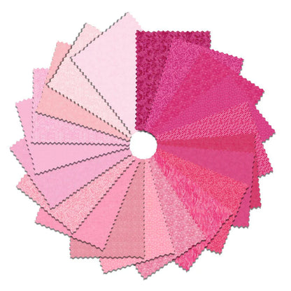 I've Got Hue, Babe Pink Panther 5" Squares - image 2 - quilting supply from Quilted Joy