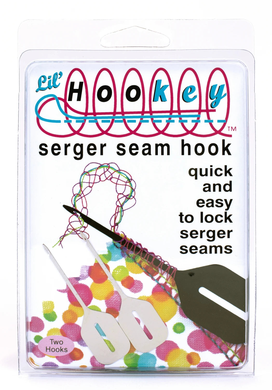 Hookey Serger Nickel Seam Hook 2pk
