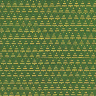 Holiday Blenders Green Trees Metallic Fabric Yardage